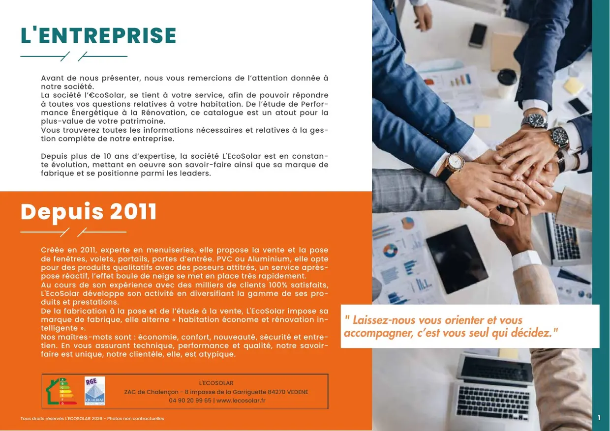 Le catalogue produits, page 5