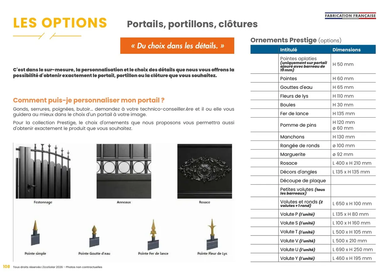 Le catalogue produits, page 112